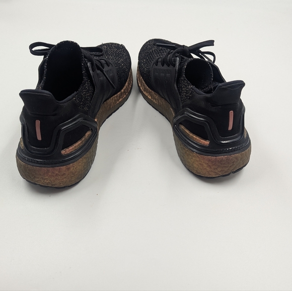ADIDAS RARE Ultraboost 20 Black/Rose Gold Sneakers Youth Sz 7 / Wmns Sz 9 - Picture 7 of 14